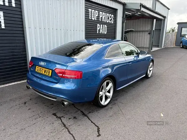 Used Audi A5 S-Line 170 HP (125 kW) 2010 Blue Coupe