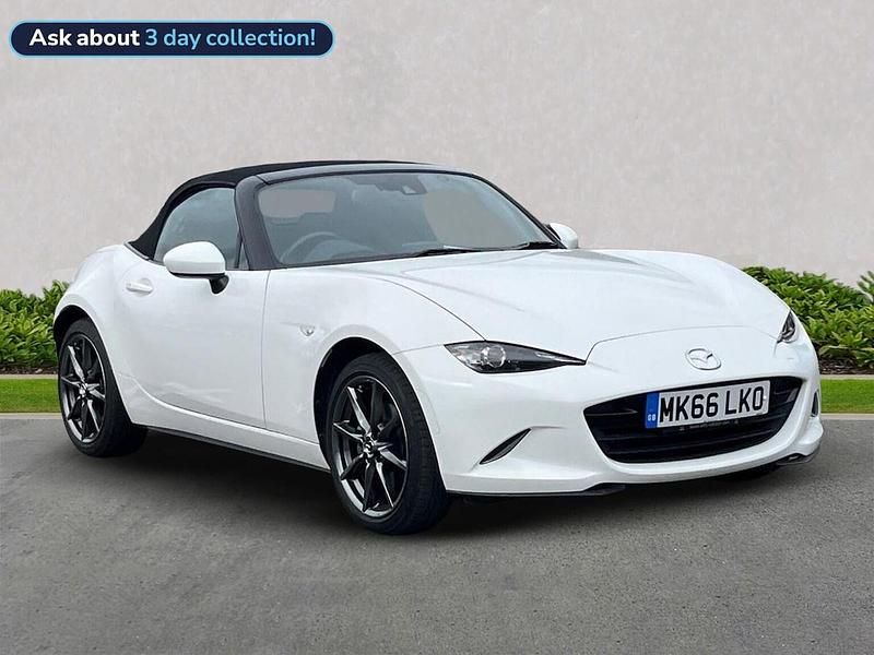 White Used 2016 Mazda MX5 Inclusive Cabriolet | £16,199 (Fair price) - Image 1/4