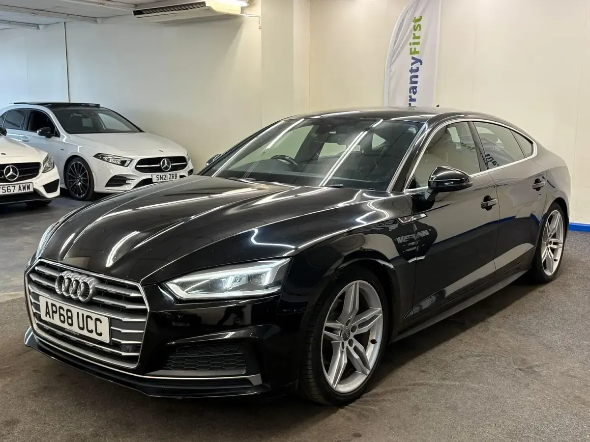 Used Audi A5 Sportback S-Line 150 HP (110 kW) 2019 Black Hatchback