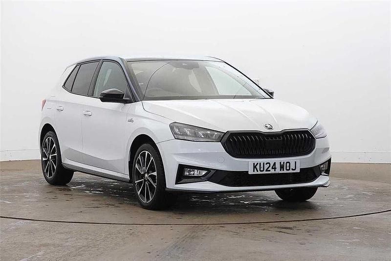 Moon white metallic black magic pearl effect Used 2024 Skoda Fabia Monte Carlo Hatchback | £19,995 (Expensive) - Image 1/4