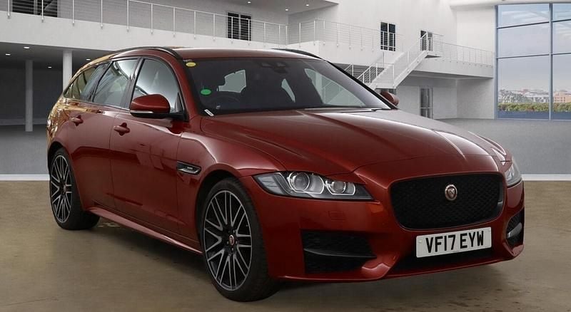 Red Used 2017 Jaguar XF Sportbrake R-Sport Estate | £12,250 (Good price) - Image 1/4