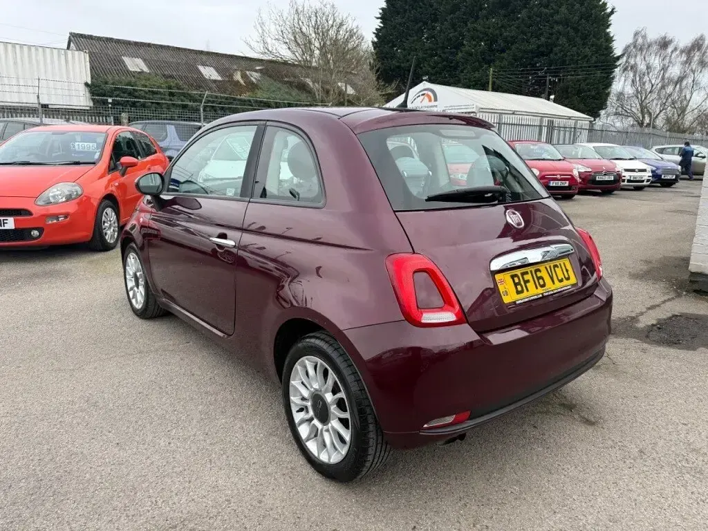 Used Fiat 500 Pop Star 69 HP (50 kW) 2016 Red Hatchback