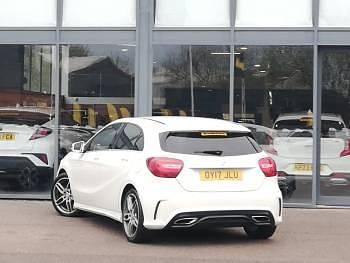 Used Mercedes A180 AMG line 109 HP (80 kW) 2017 White Hatchback