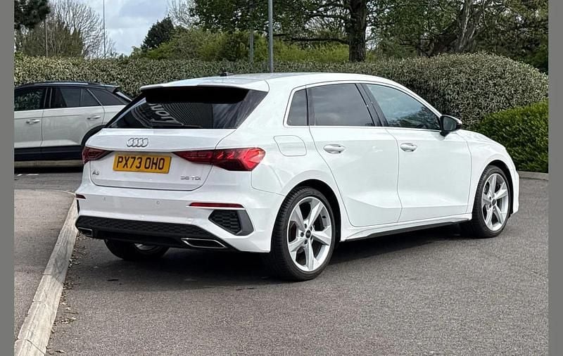 Used Audi A3 S-Line 150 HP (110 kW) 2023 White Sedan