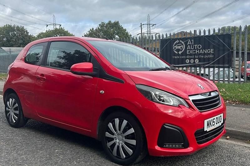 Red Used 2015 Peugeot 108 Active Hatchback | £2,995 (Good price) - Image 1/1
