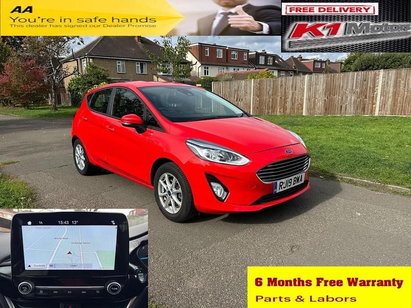 Red Used 2019 Ford Fiesta Zetec Hatchback | £5,499 - Image 1/3