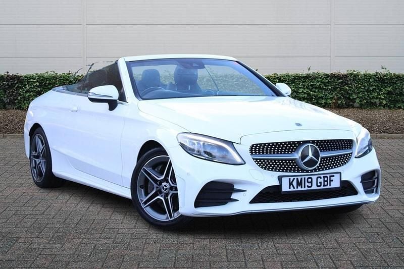 Used Mercedes C300 AMG Line Premium 2019 White Cabriolet