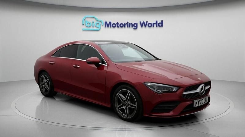 Red Used 2021 Mercedes CLA220 AMG Line Premium Plus Sedan | £19,400 (Good price) - Image 1/4