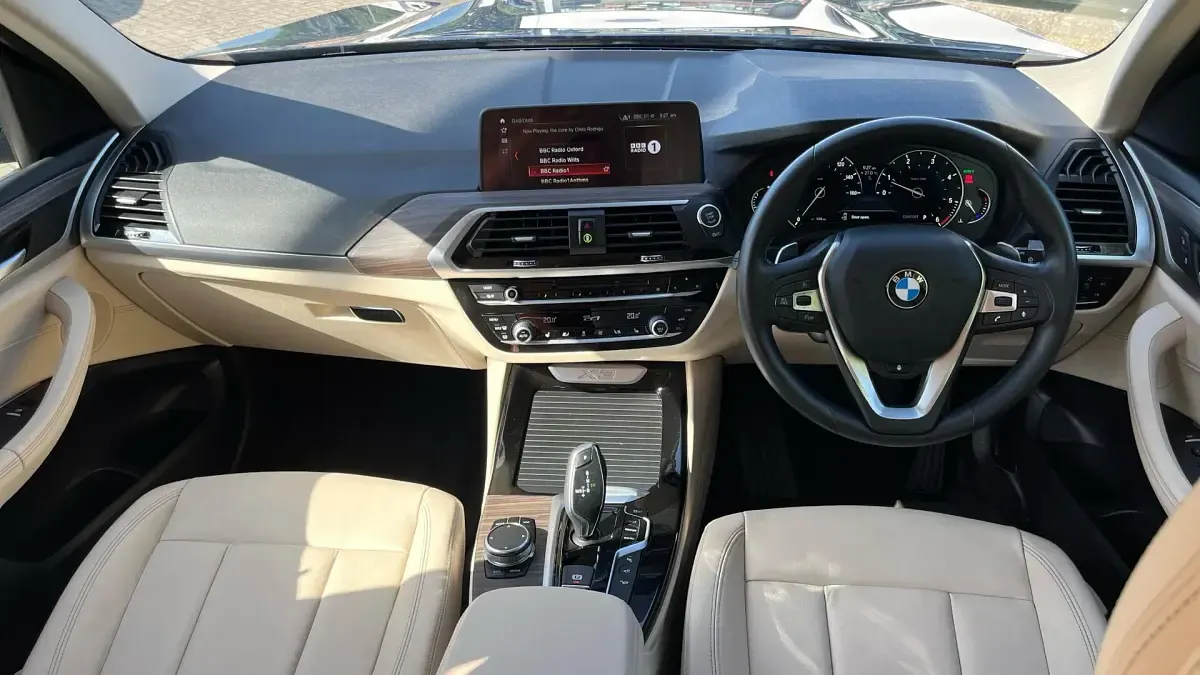 Used BMW X3 Sport Line 190 HP (139 kW) 2018 Phytonic blue metallic paint SUV