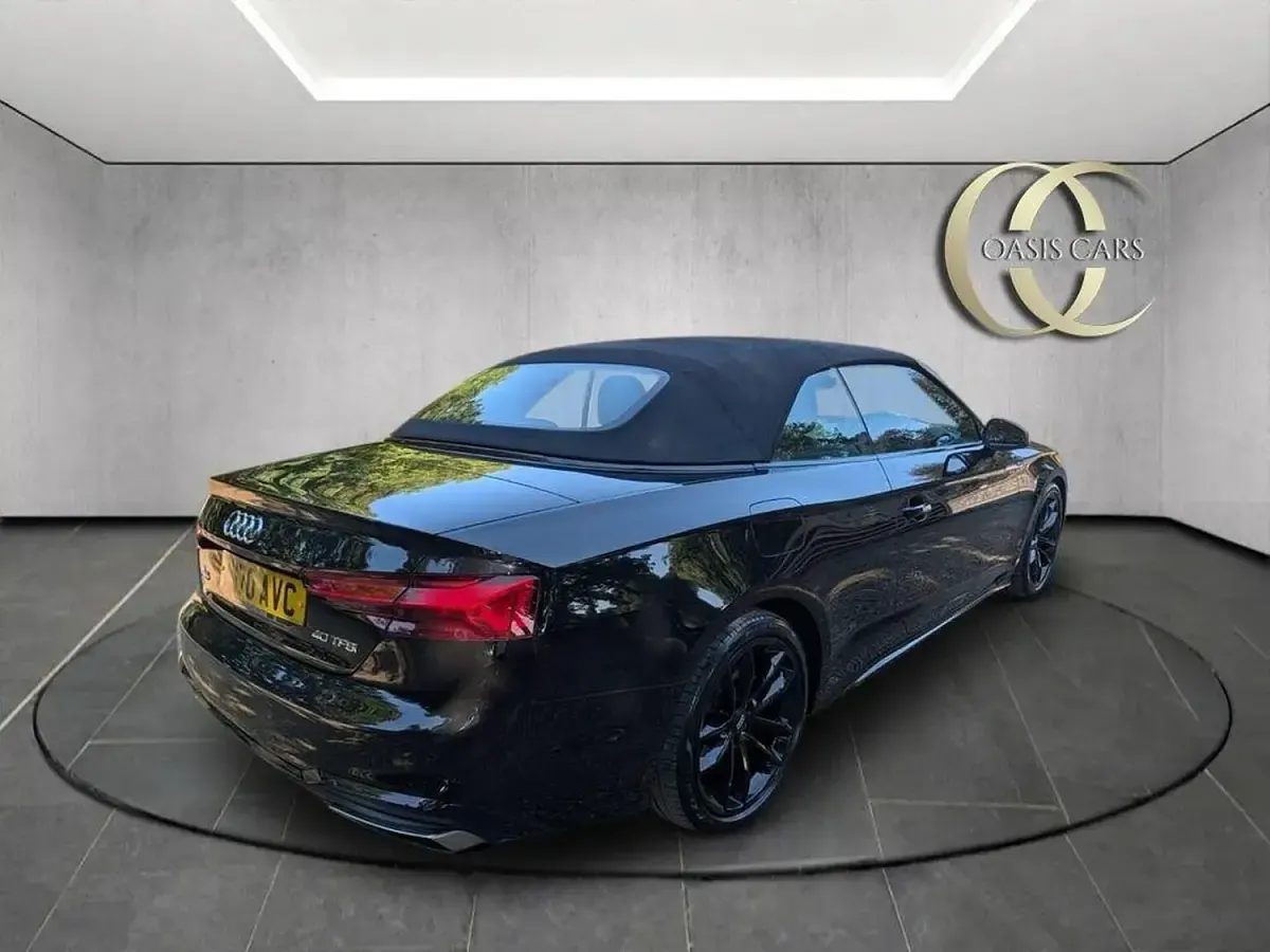 Used Audi A5 Cabriolet S-Line 190 HP (139 kW) 2020 Black Cabriolet