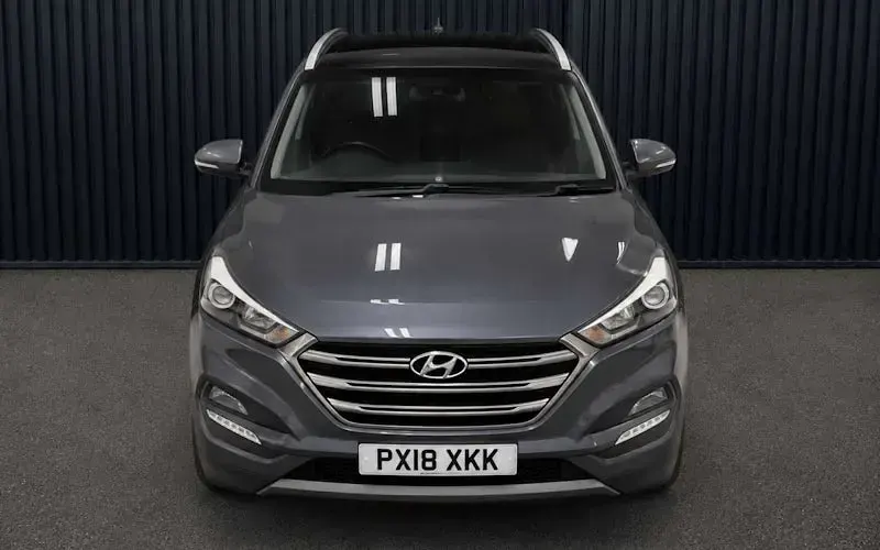 Used Hyundai Santa Fe Premium 200 HP (147 kW) 2018 Blue SUV
