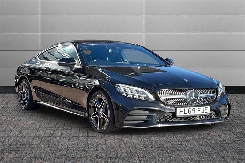 Black Used 2019 Mercedes C300 AMG line Coupe | £17,790 (Good price) - Image 1/4