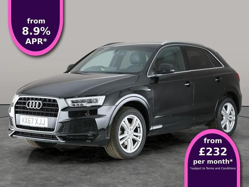 Black Used 2017 Audi Q3 S-Line SUV | £13,436 (Fair price) - Image 1/4