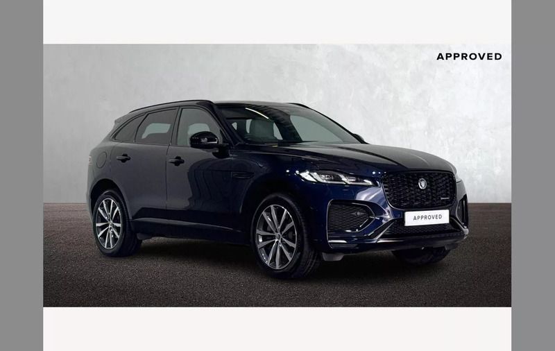 Portofino blue Used 2023 Jaguar F-Pace R-Dynamic SUV | £42,295 (Expensive) - Image 1/4