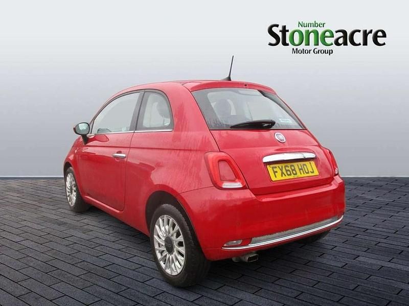 Used Fiat 500 Lounge 69 HP (50 kW) 2018 Red Hatchback