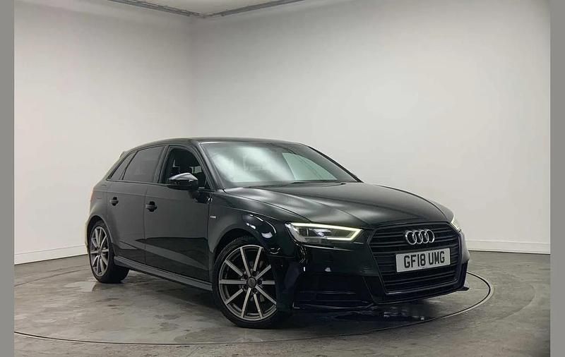 Used Audi A3 Black Edition 150 HP (110 kW) 2018 Black Sedan