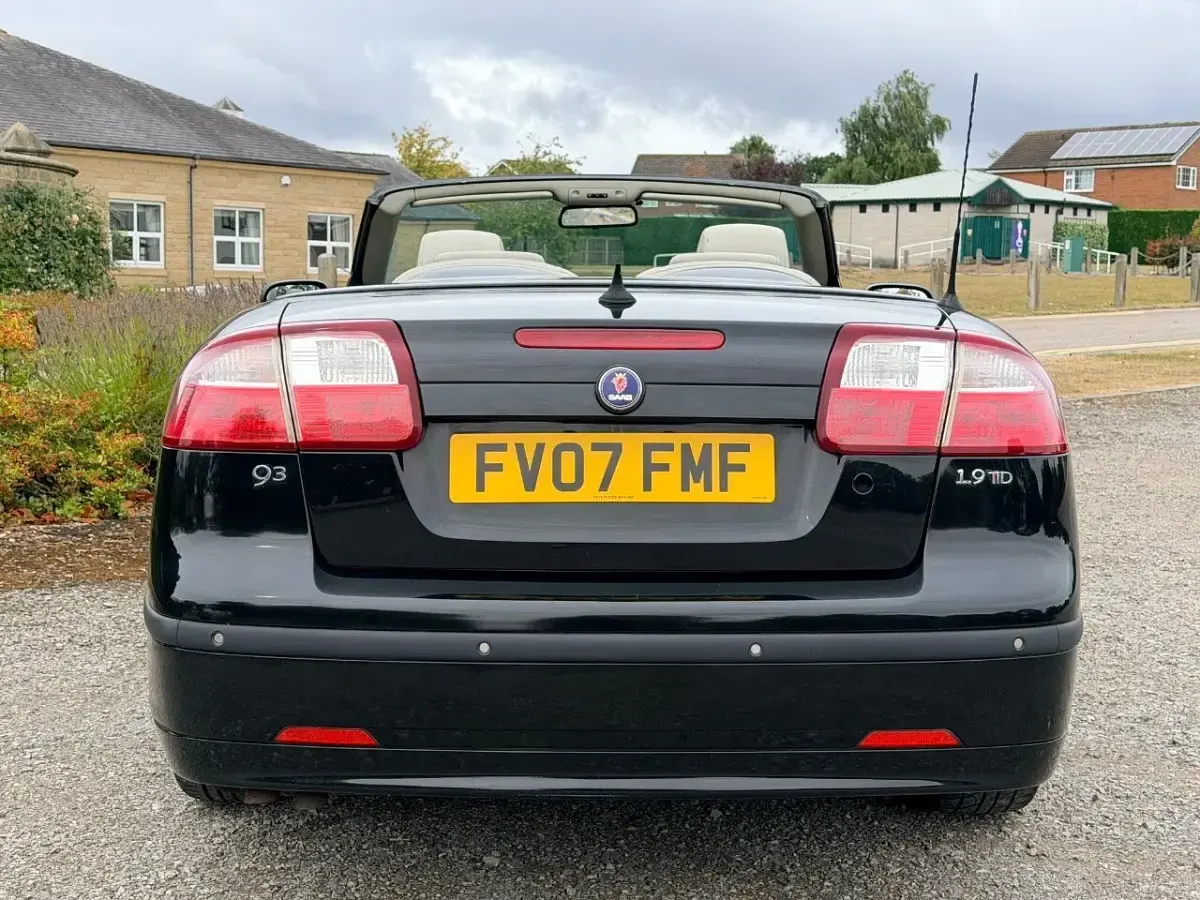 Used Saab 9-3 Linear 147 HP (108 kW) 2007 Black Cabriolet