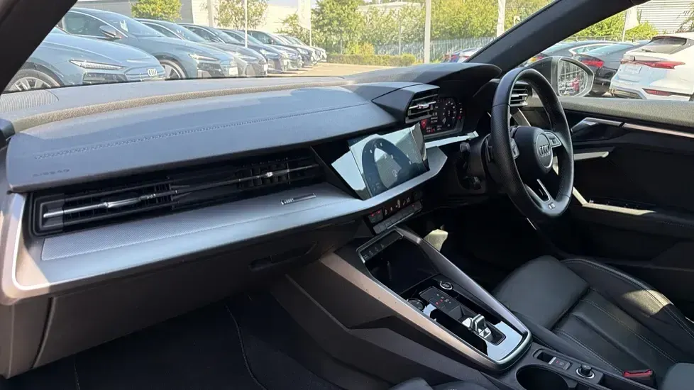 Used Audi A3 S-Line 150 HP (110 kW) 2023 Black Sedan