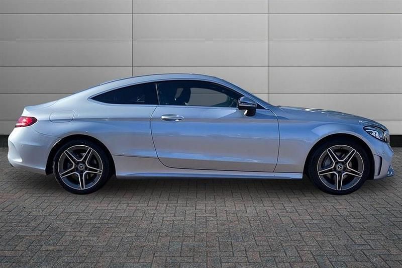 Used Mercedes C200 AMG line 184 HP (135 kW) 2023 High tech silver Coupe