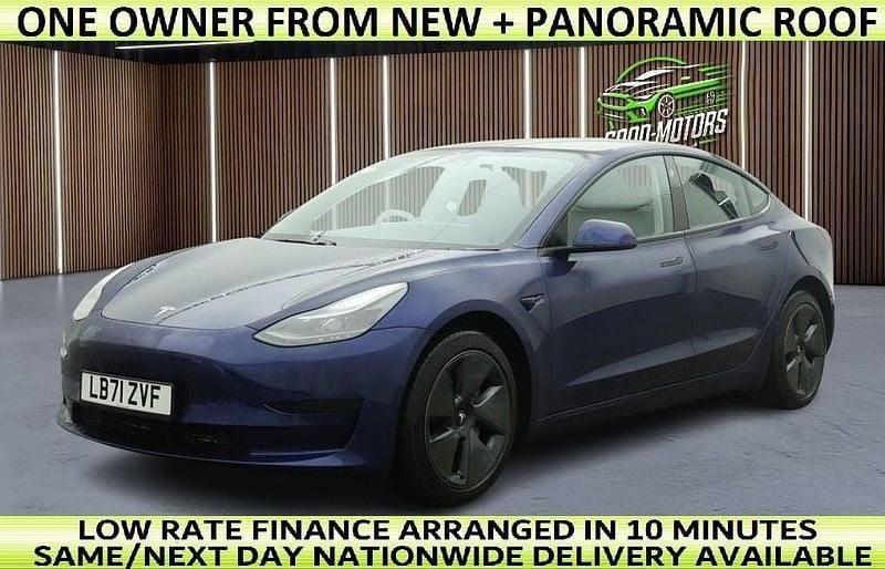 Used Tesla Model 3 Standard Range Plus 177 kW (241 HP) 2022 Blue Sedan
