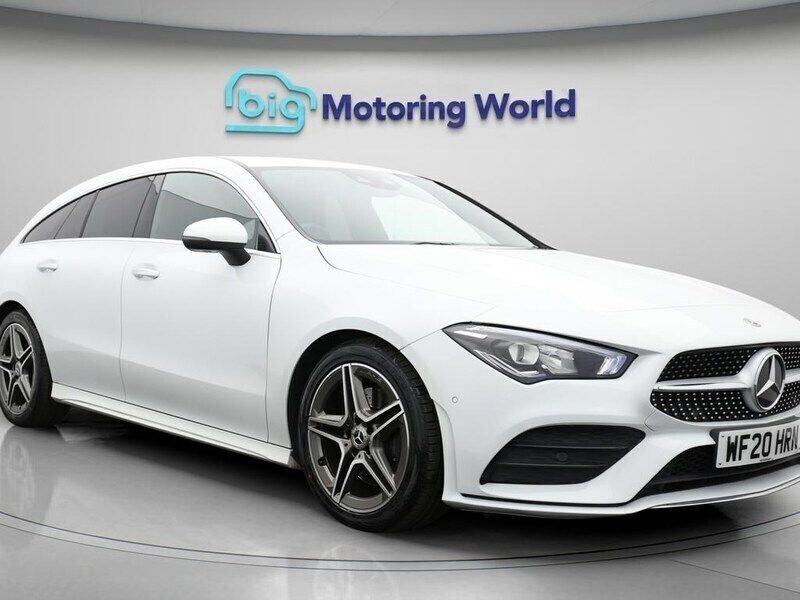 White Used 2020 Mercedes CLA200 Shooting Brake AMG line Estate | £19,300 (Good price) - Image 1/4