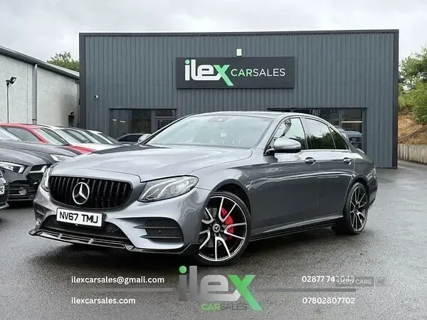 Used Mercedes E220 AMG Line Premium 194 HP (142 kW) 2018 Grey Sedan