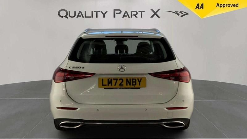Used Mercedes C220 2022 White Estate