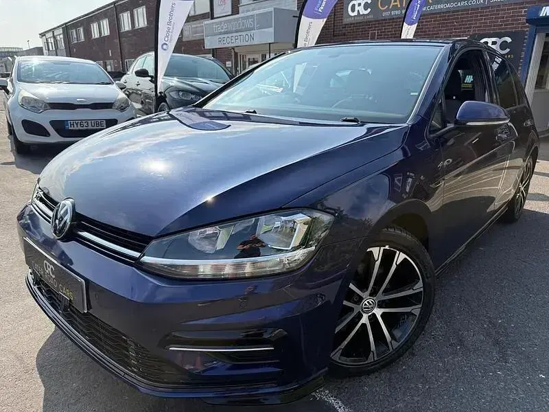 Used VW Golf VII R-line 150 HP (110 kW) 2018 Blue Hatchback