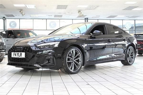 Black Used 2021 Audi A5 Sportback S-Line Hatchback | £24,750 (Fair price) - Image 1/4