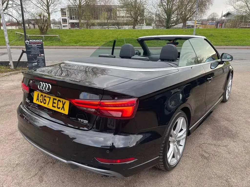Used Audi A3 Cabriolet S-Line 150 HP (110 kW) 2017 Black Cabriolet