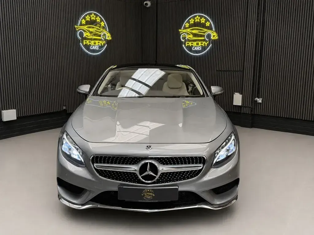 Used Mercedes S500 AMG line 455 HP (334 kW) 2015 Silver Coupe