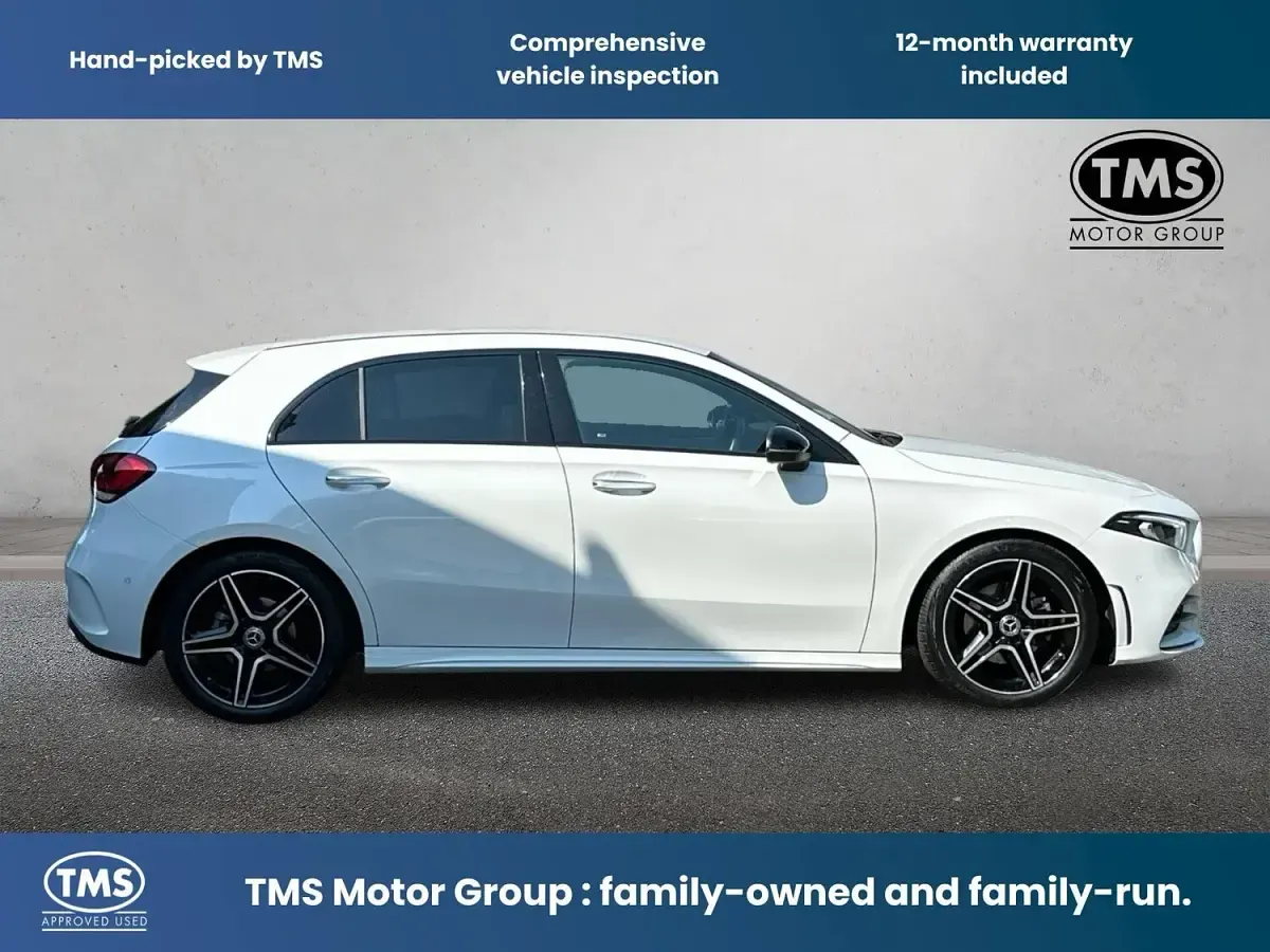 Used Mercedes A180 AMG Line Premium 136 HP (100 kW) 2022 White Hatchback