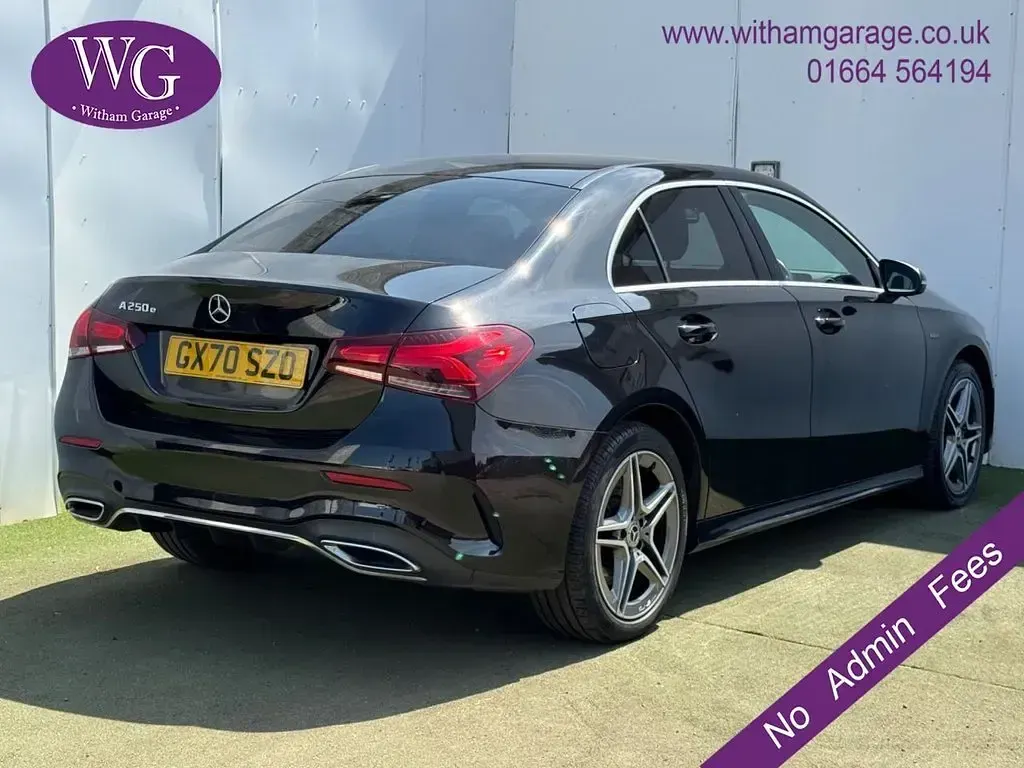 Used Mercedes A250 AMG line 214 HP (157 kW) 2020 Black Sedan