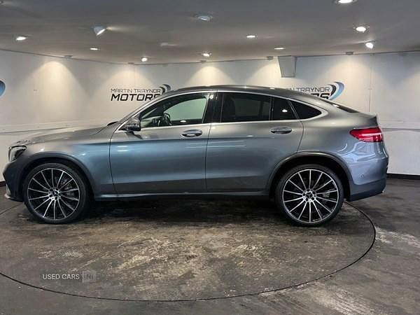 Used Mercedes GLC220 AMG line 170 HP (125 kW) 2018 Grey Coupe