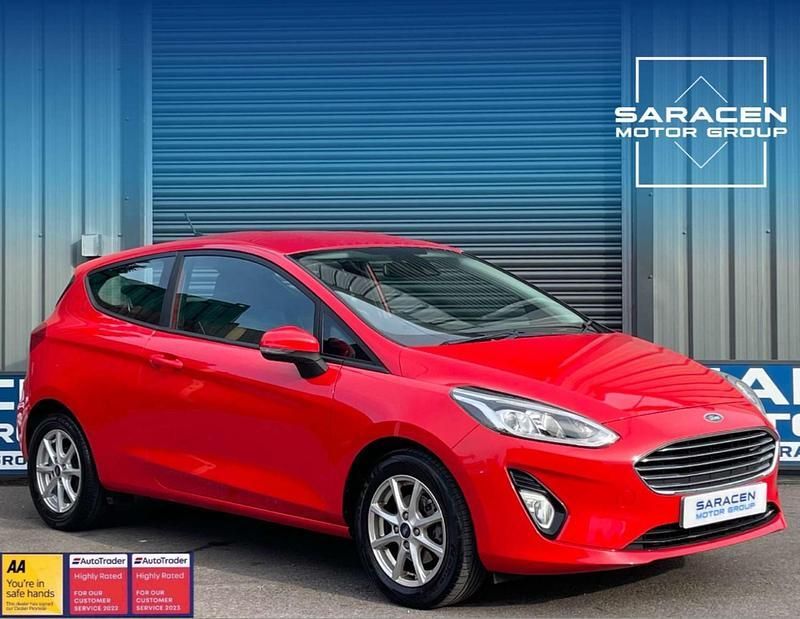 Red Used 2018 Ford Fiesta Zetec Hatchback | £7,495 (Good price) - Image 1/3