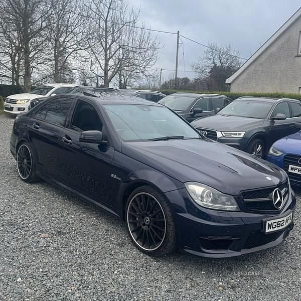 Used Mercedes C63 AMG 450 HP (330 kW) 2012 Blue Sedan