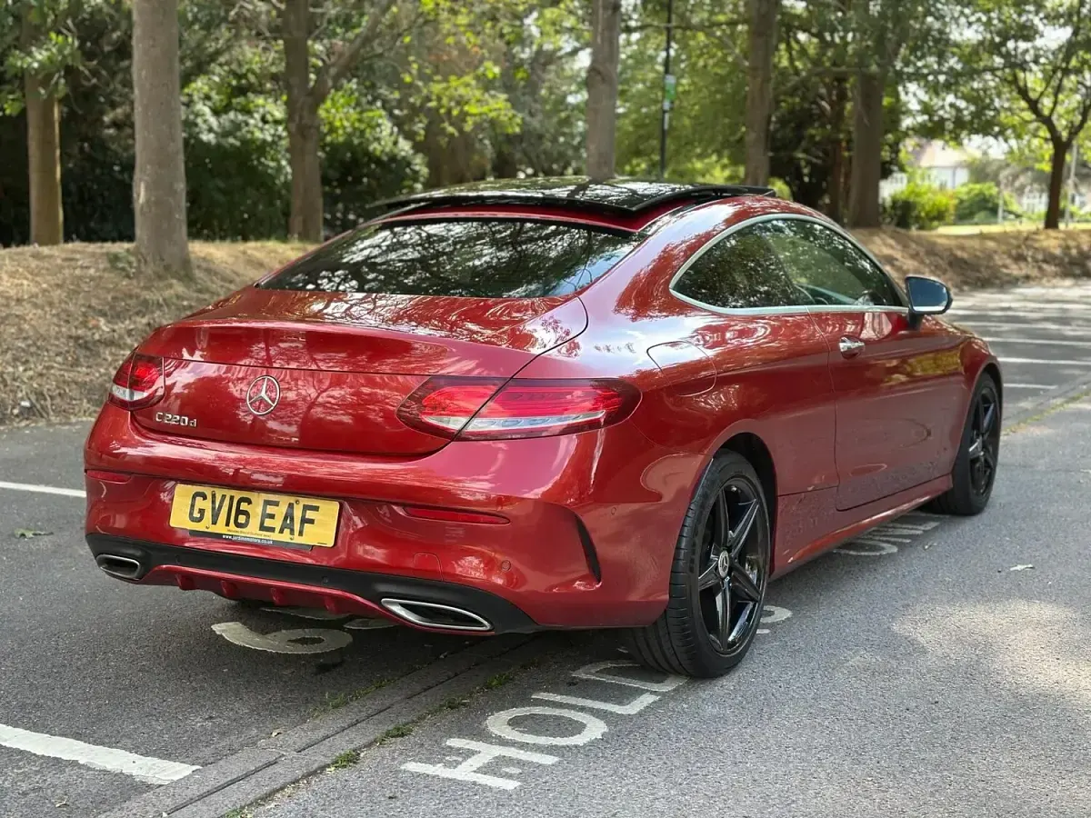Used Mercedes C220 AMG Line Premium Plus 2016 Red Coupe