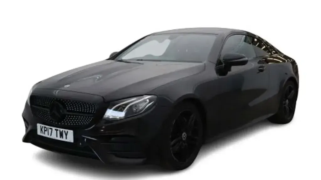 Used Mercedes E220 AMG line 2017 Black Coupe