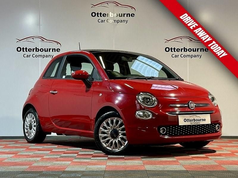 Red Used 2021 Fiat 500 Lounge Hatchback | £10,250 (Fair price) - Image 1/4