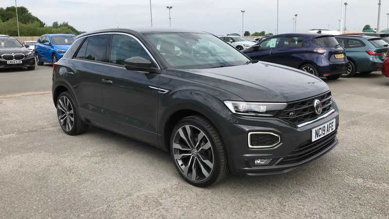 Grey Used 2019 VW T-Roc R-line SUV | £15,898 (Fair price) - Image 1/4