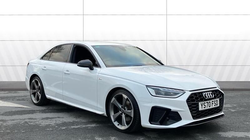 Used Audi A4 Black Edition 150 HP (110 kW) 2020 White Sedan