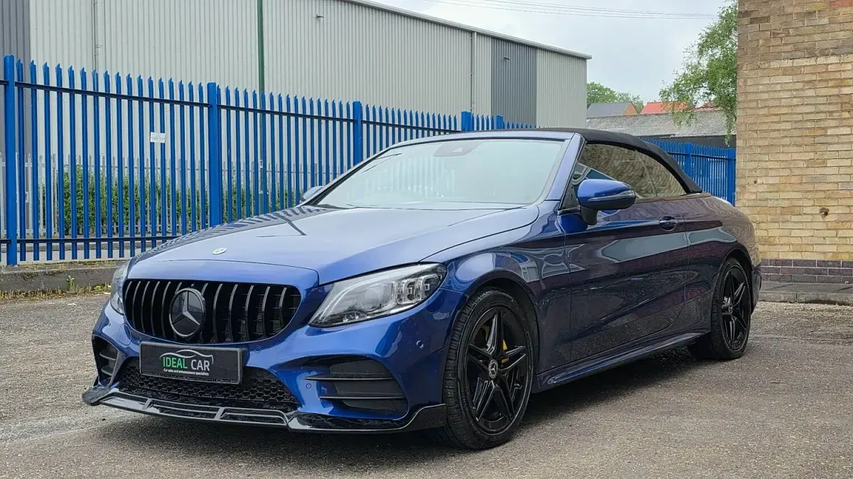 Used Mercedes C200 AMG Line Premium 2019 Blue Cabriolet