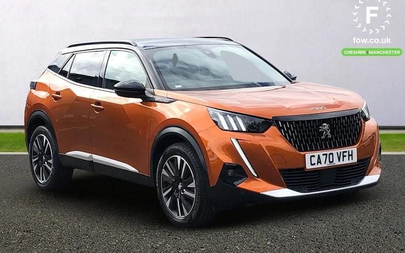 Orange Used 2020 Peugeot 2008 GT-line SUV | £15,899 (Fair price) - Image 1/4