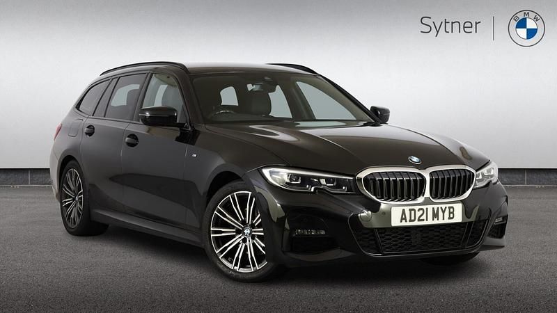 Black Used 2021 BMW 320 M Sport Estate | £23,500 (A bit pricey) - Image 1/4