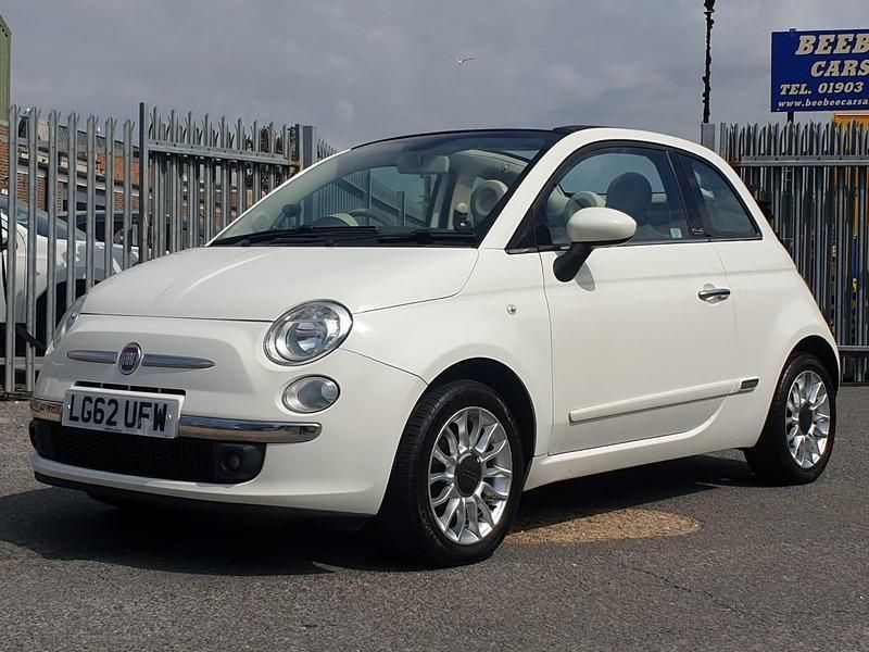 White Used 2012 Fiat 500 Lounge Cabriolet | £3,595 (Fair price) - Image 1/4