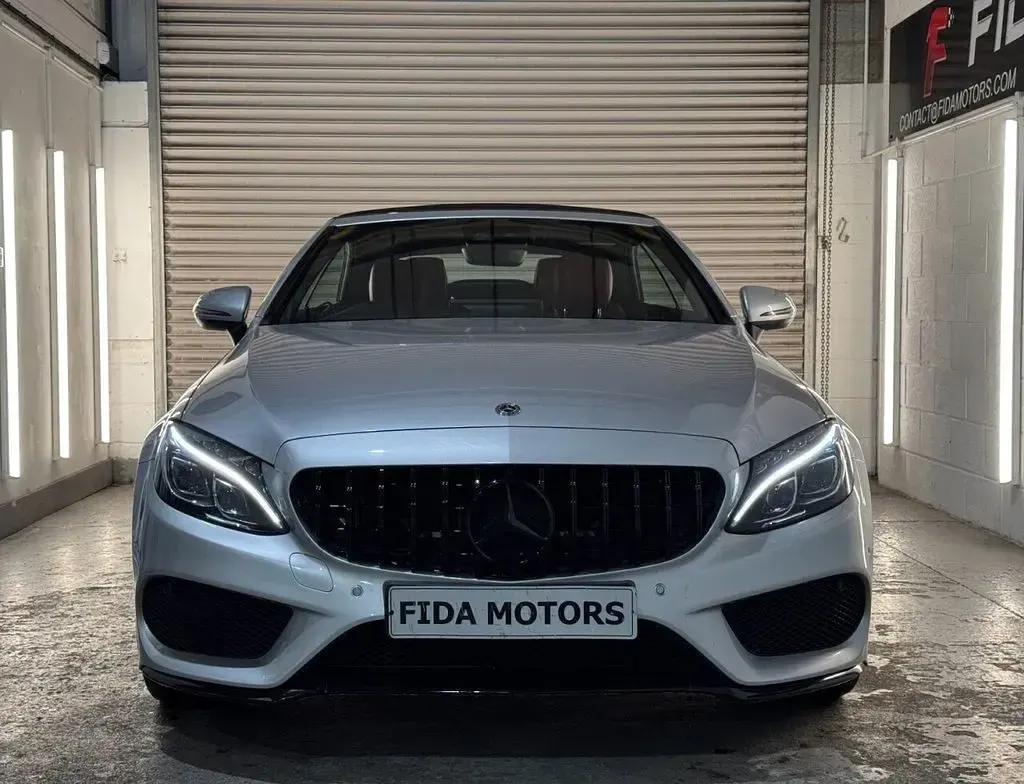 Used Mercedes C200 AMG line 2018 Silver Cabriolet