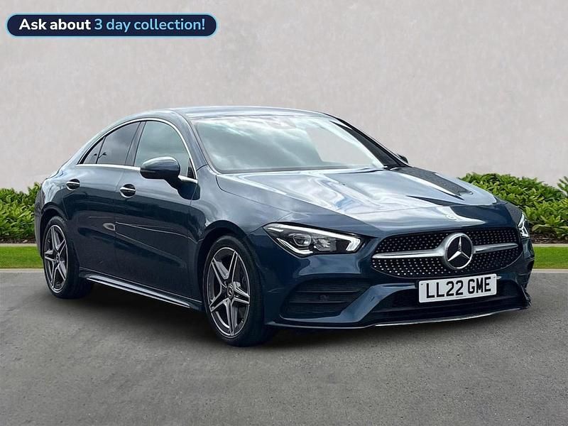 Blue Used 2022 Mercedes CLA180 AMG line Sedan | £23,999 (Fair price) - Image 1/4