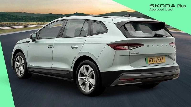 Used Skoda Enyaq iV 97 kW (132 HP) 2022 Arctic silver metallic SUV