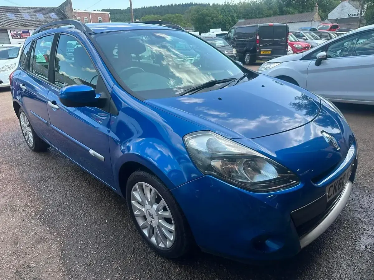 Used Renault Clio Dynamique 86 HP (63 kW) 2010 Blue Estate