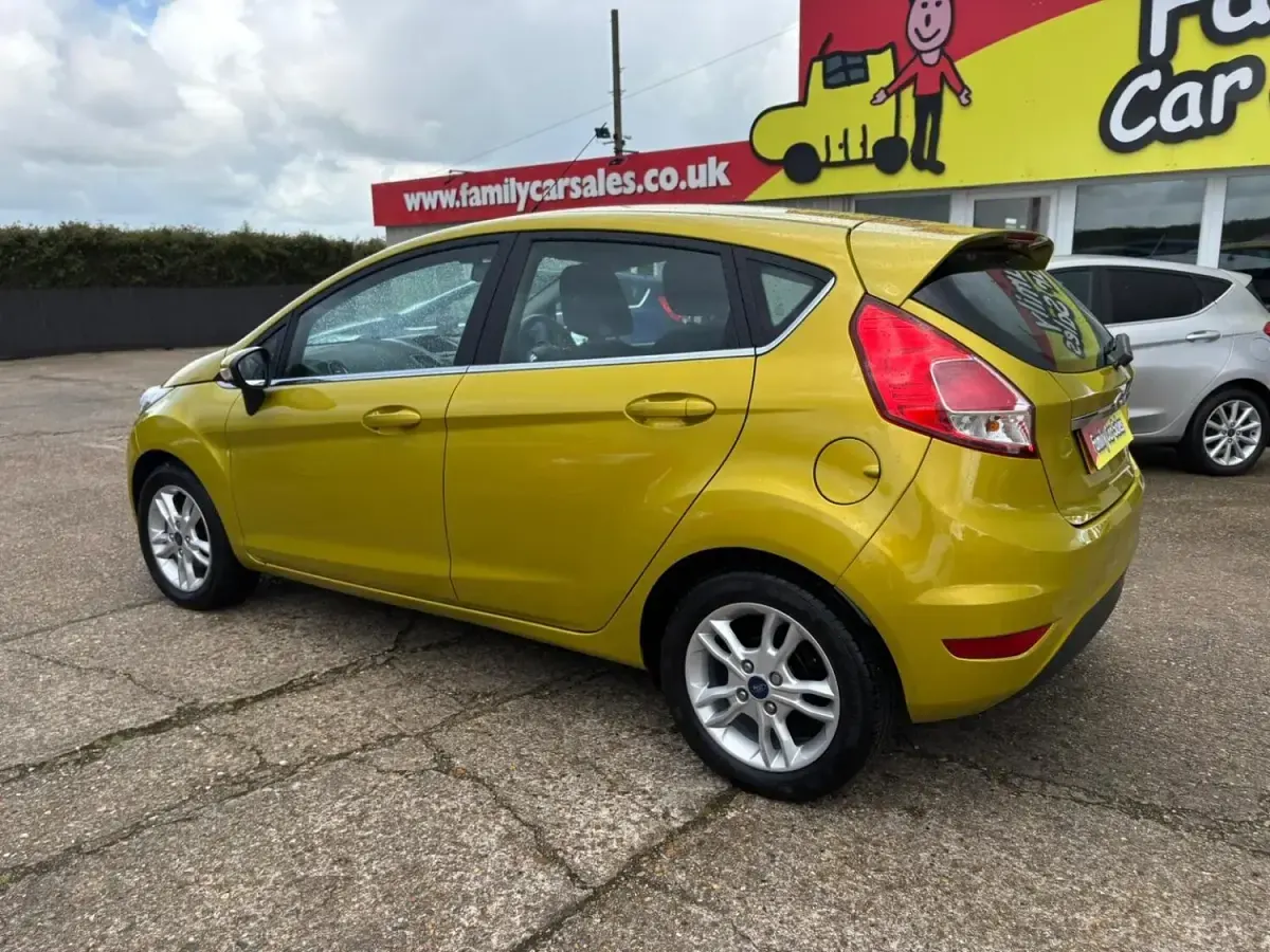 Used Ford Fiesta Zetec 2014 Yellow Hatchback